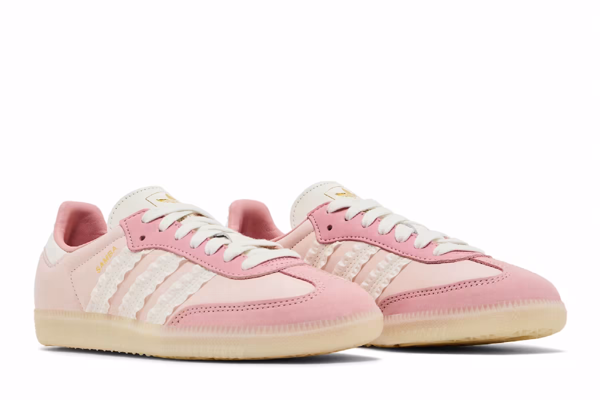 adidas Women's Samba Ruffle Stripes Pack - Wonder Mauve, view 9