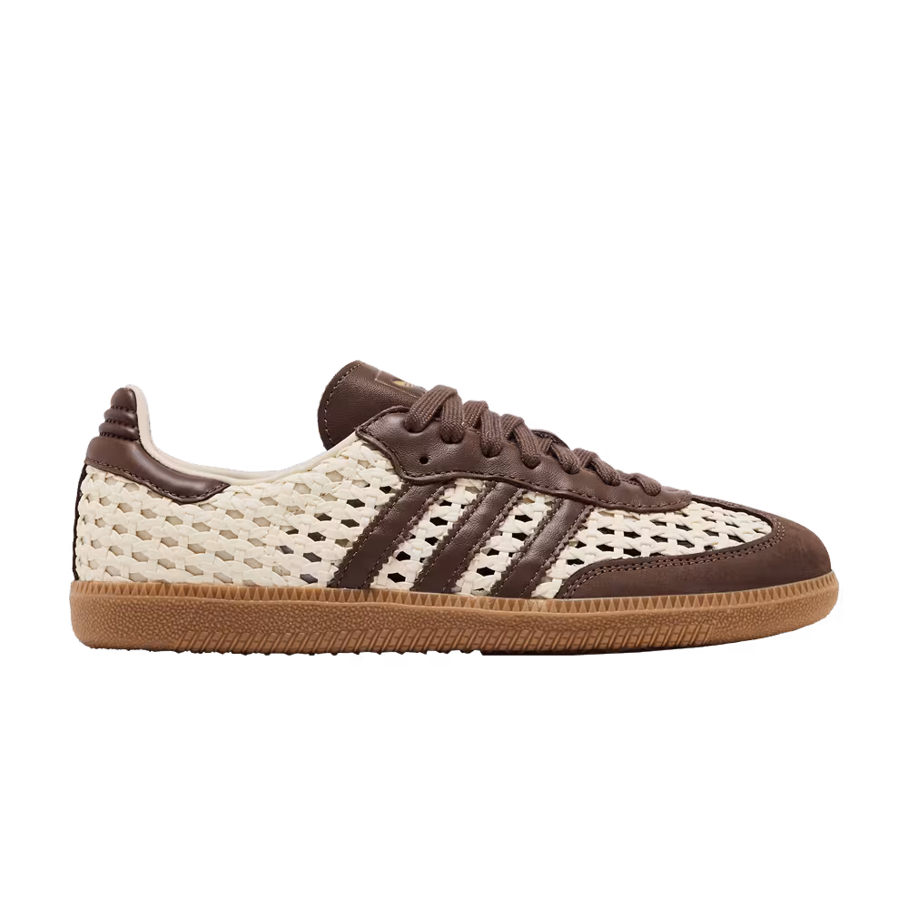 adidas Women's Samba OG Cream White Earth Strata Gold Metallic