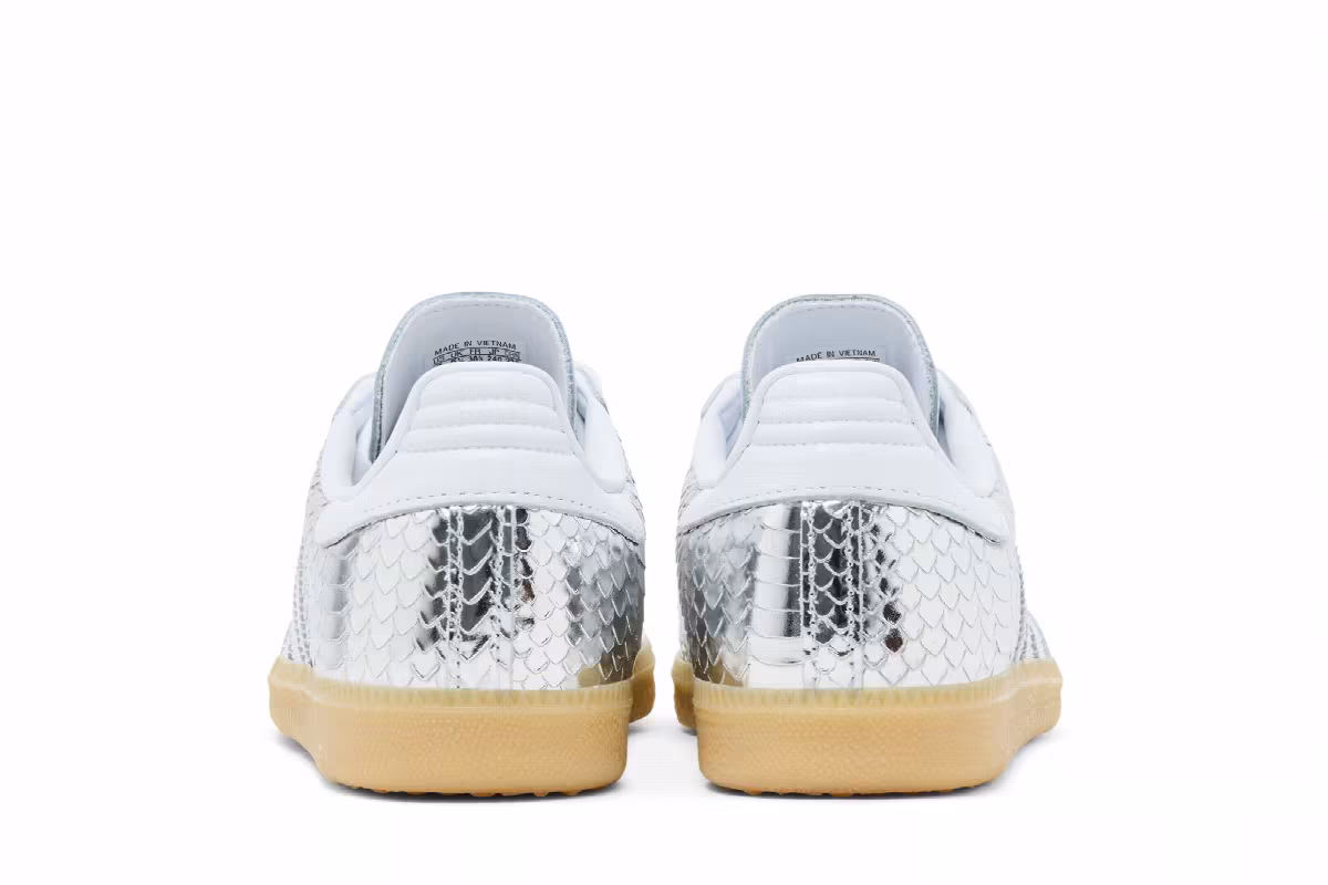 adidas Women's Samba OG Silver White Gum, view 7