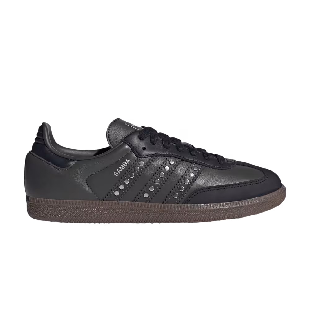 adidas Women's Samba OG Studded Stripes - Black Earth