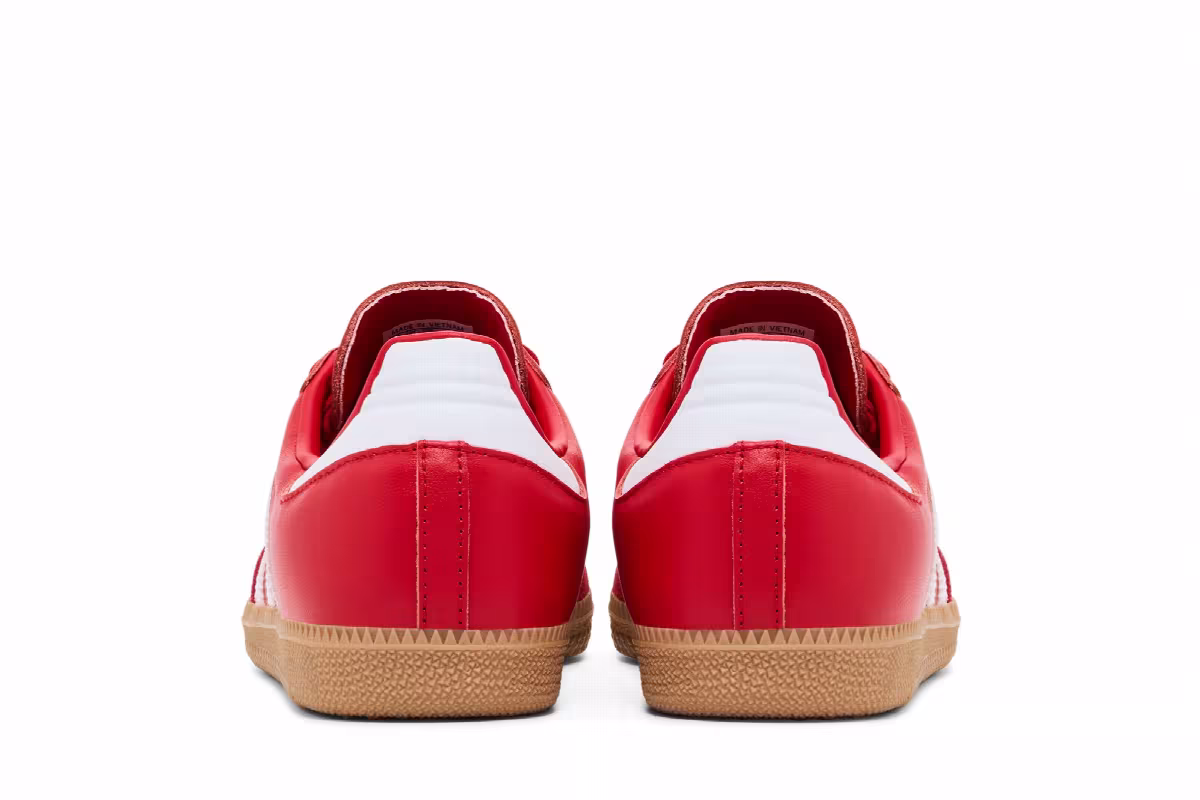 adidas Women's Samba OG Better Scarlet White Gold, view 7