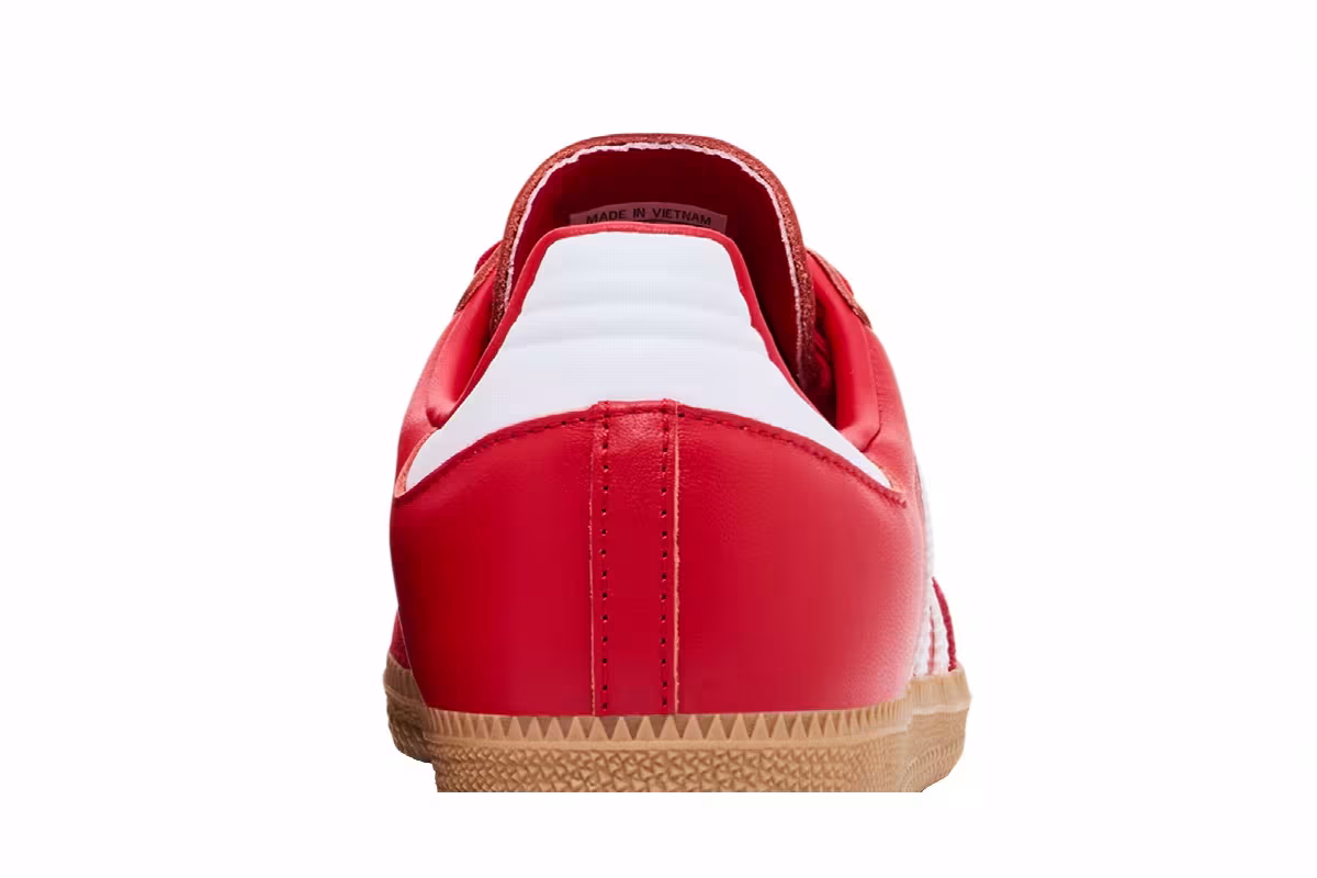 adidas Women's Samba OG Better Scarlet White Gold, view 8