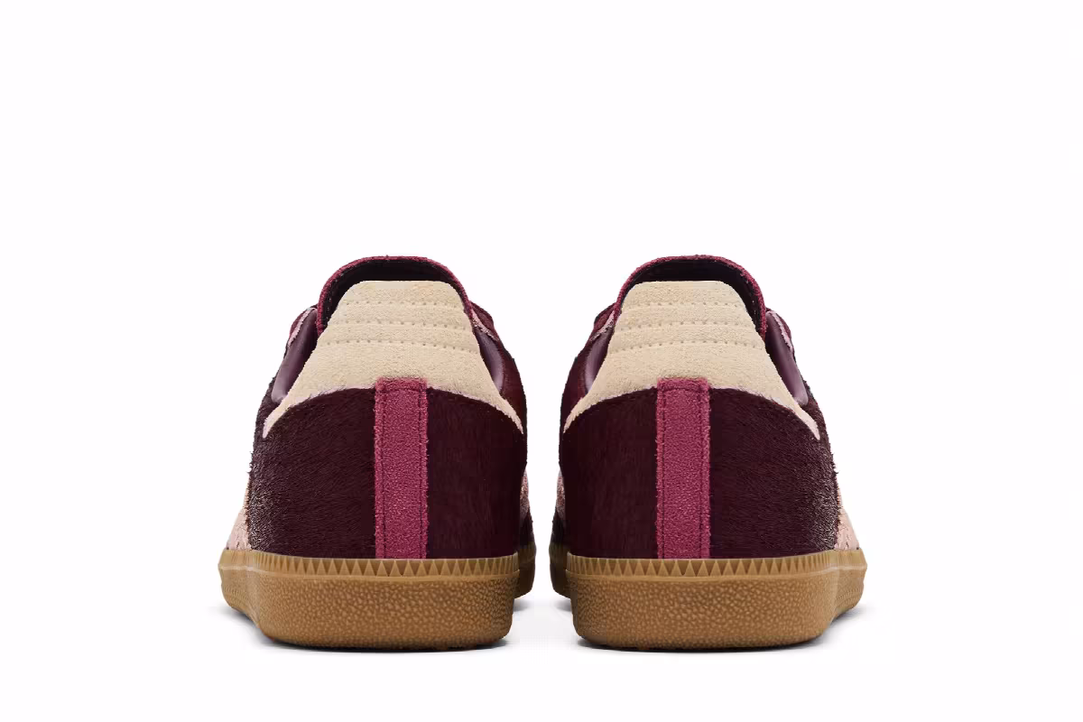 adidas Women's Samba OG Pony Hair Pack - Maroon, view 7