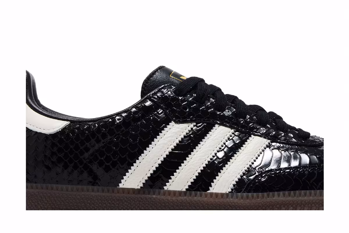 adidas Women's Samba OG Core Black Off White Gum, view 3