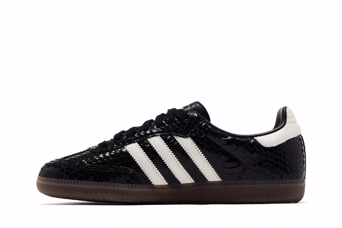 adidas Women's Samba OG Core Black Off White Gum, view 4