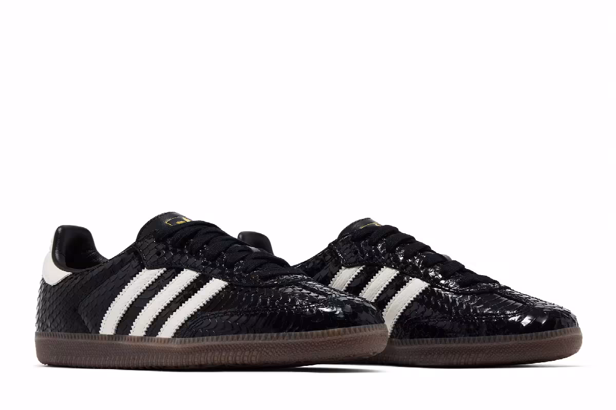 adidas Women's Samba OG Core Black Off White Gum, view 9