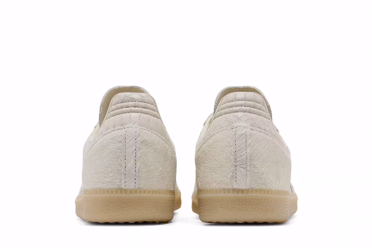 adidas Women's Samba OG Off White Crystal Linen, view 7