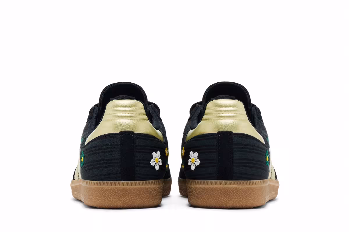 Liberty London x adidas Women's Samba OG Black Gold, view 7