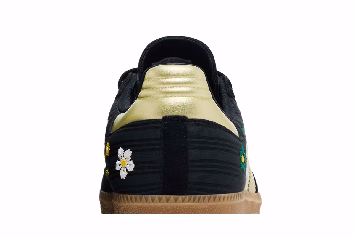 Liberty London x adidas Women's Samba OG Black Gold, view 8