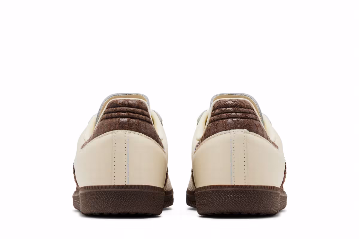 adidas Women's Samba OG Cream White Earth Strata Maroon, view 7