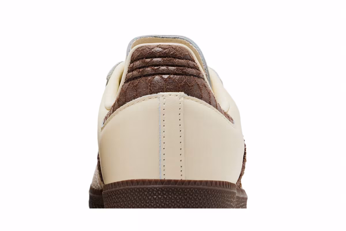 adidas Women's Samba OG Cream White Earth Strata Maroon, view 8