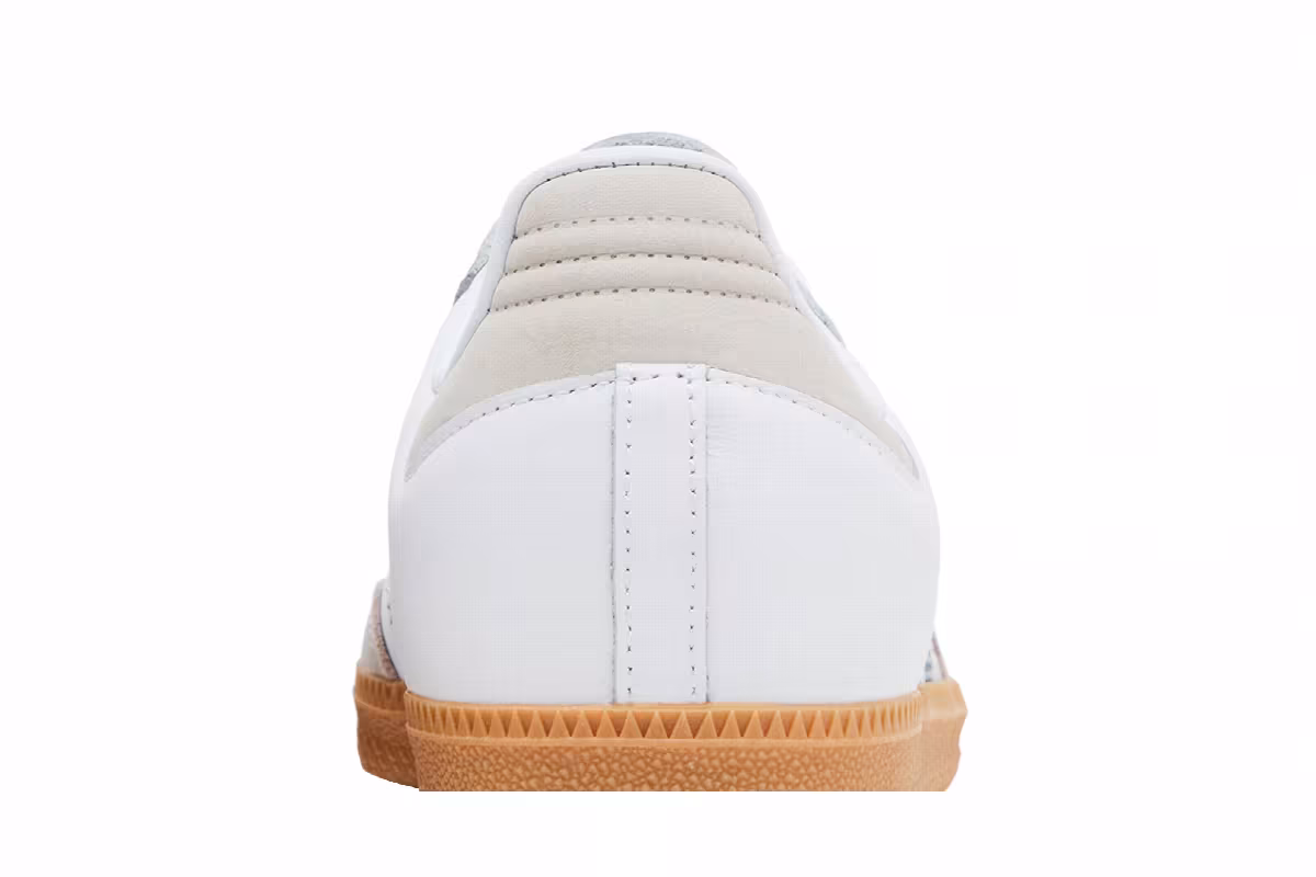 adidas Women's Samba OG White Silver Metallic Grey, view 8