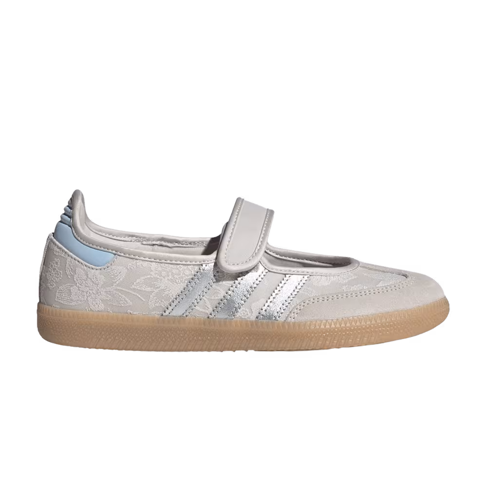 adidas Women's Samba OG Chalk Pearl Silver Metallic