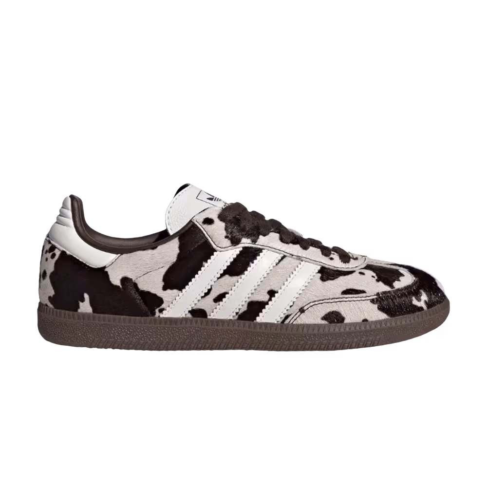 adidas Women's Samba OG Cow Print White Black