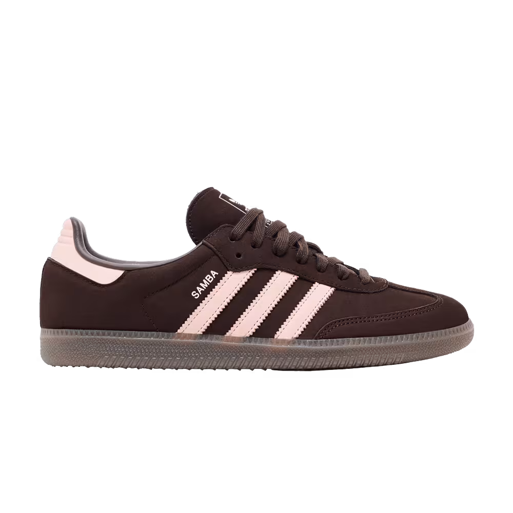 adidas Women's Samba OG Aurora Coffee Sandy Pink White