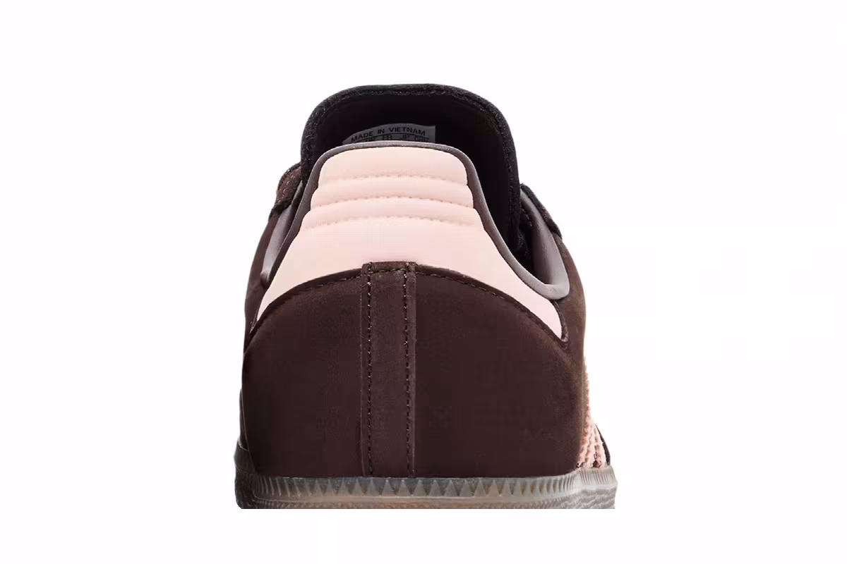 adidas Women's Samba OG Aurora Coffee Sandy Pink White, view 8