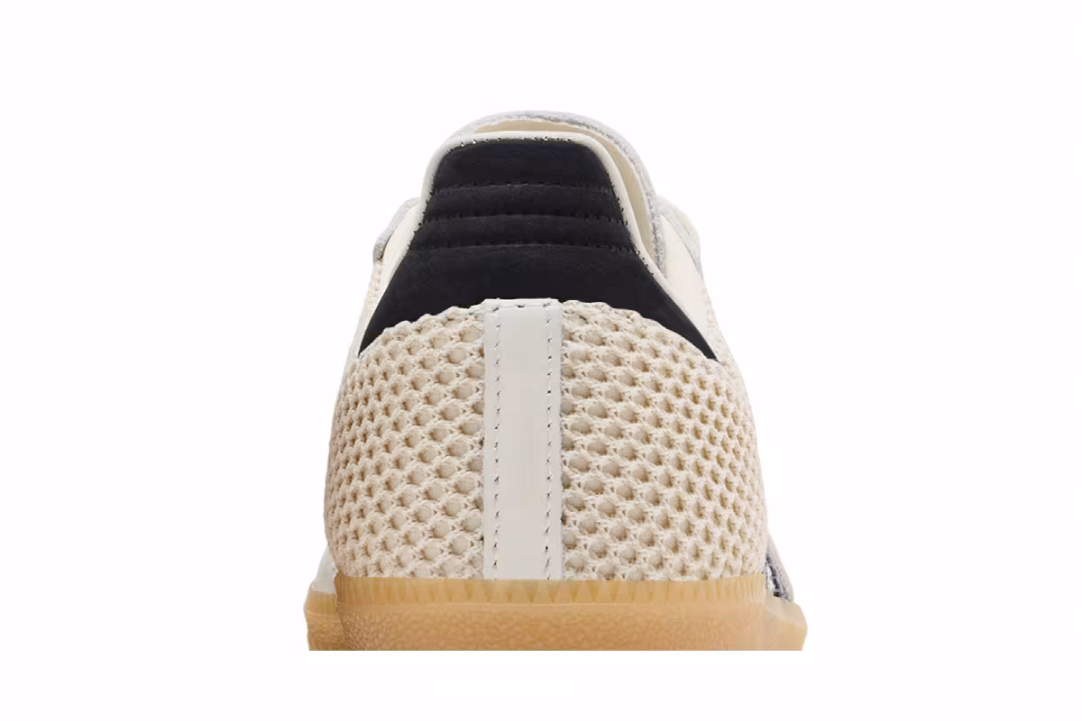 adidas Women's Samba OG Off White Carbon Gold, view 8