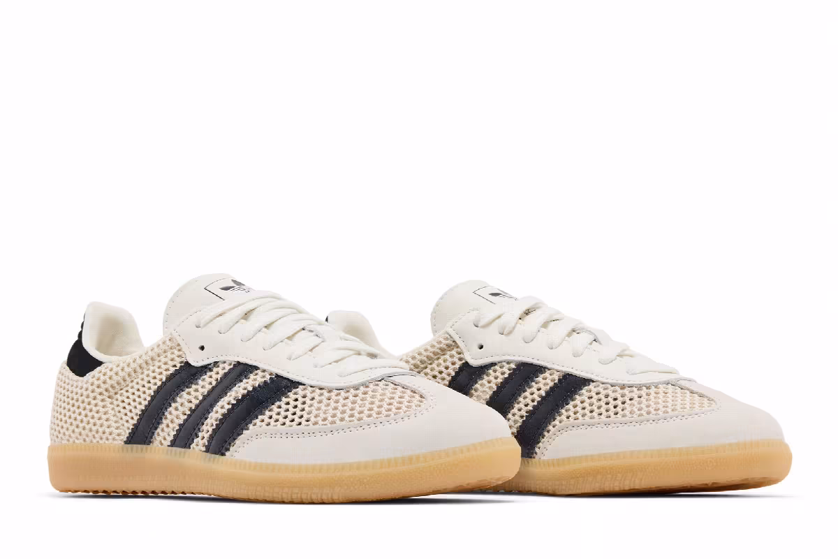 adidas Women's Samba OG Off White Carbon Gold, view 9