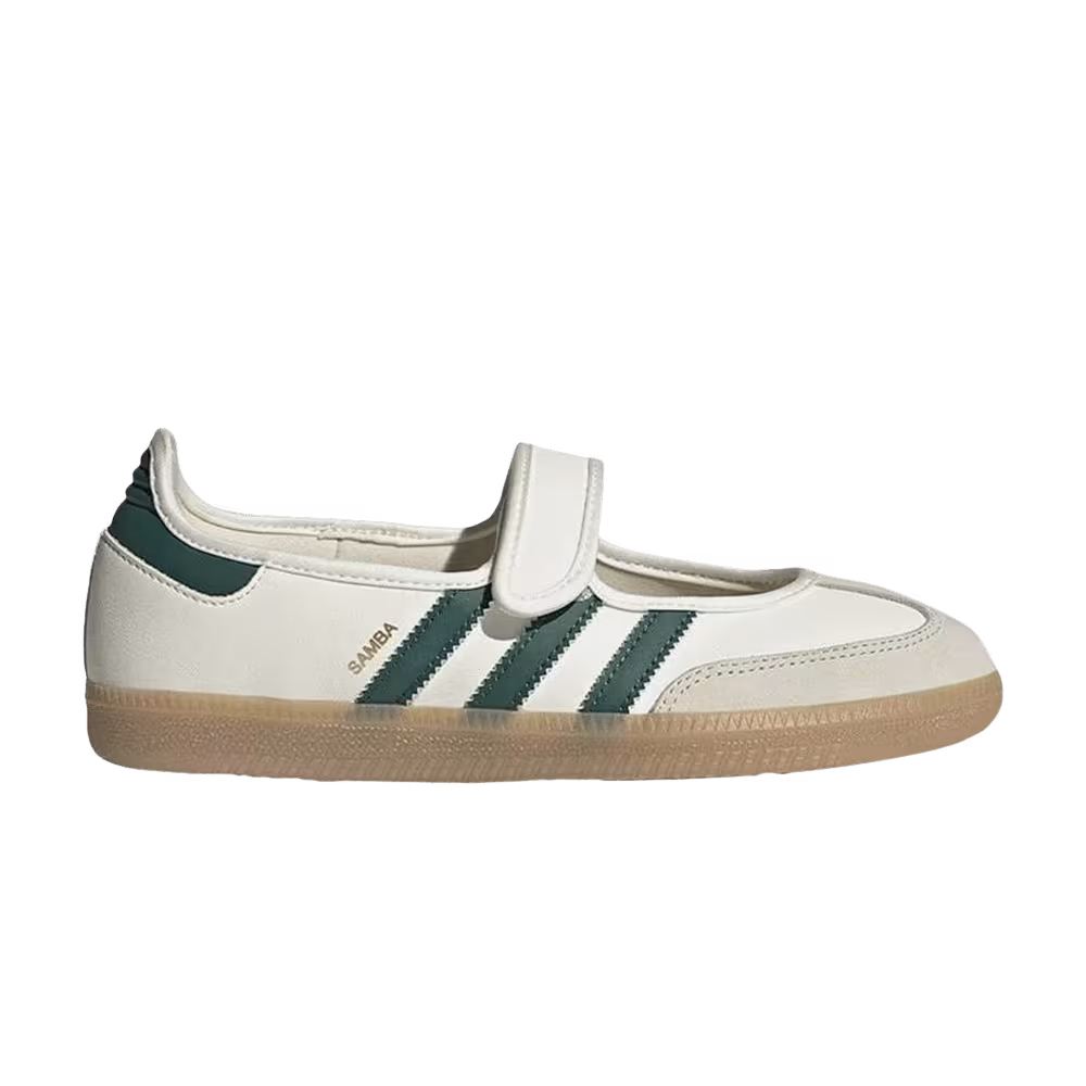 adidas Women's Samba Jane Off White Collegiate Green Gold Metallic