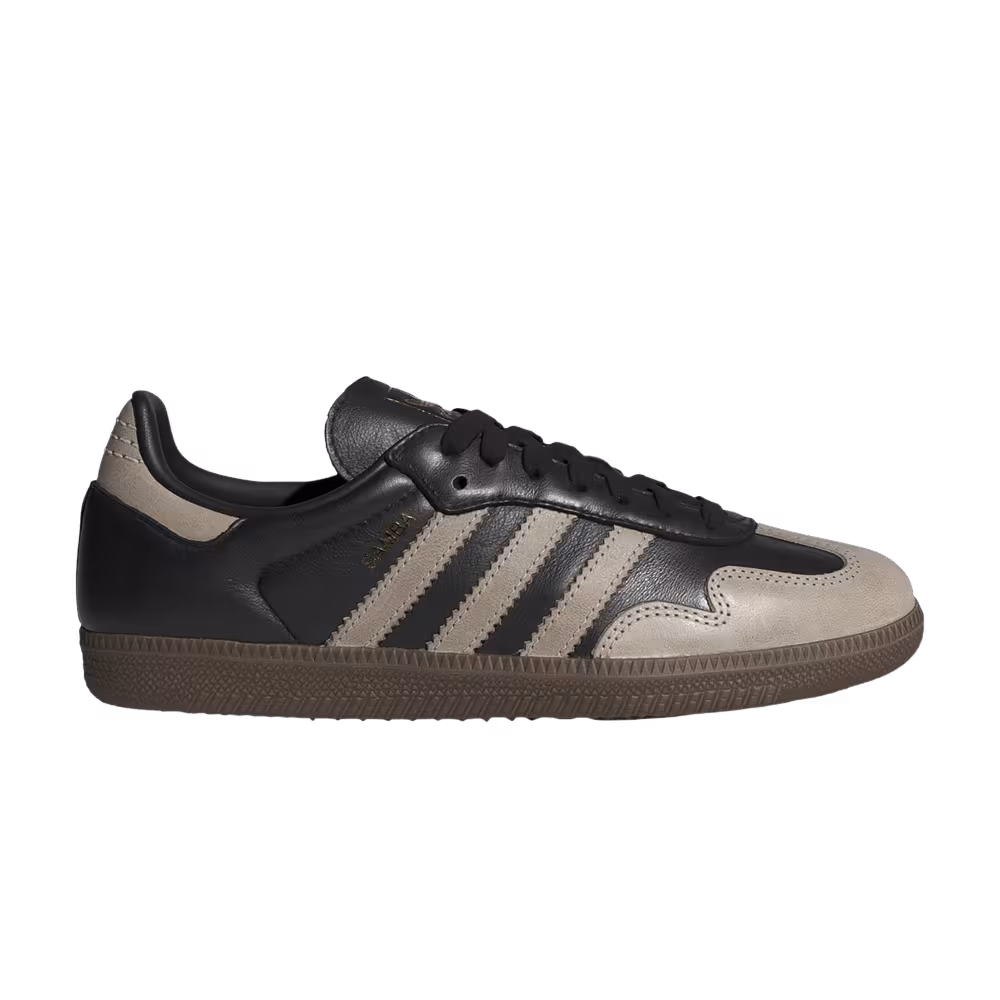 adidas Women's Samba OG Core Black Wonder Beige Gold