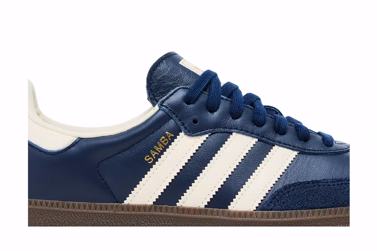 adidas Women's Samba OG Night Indigo White Gum, view 3