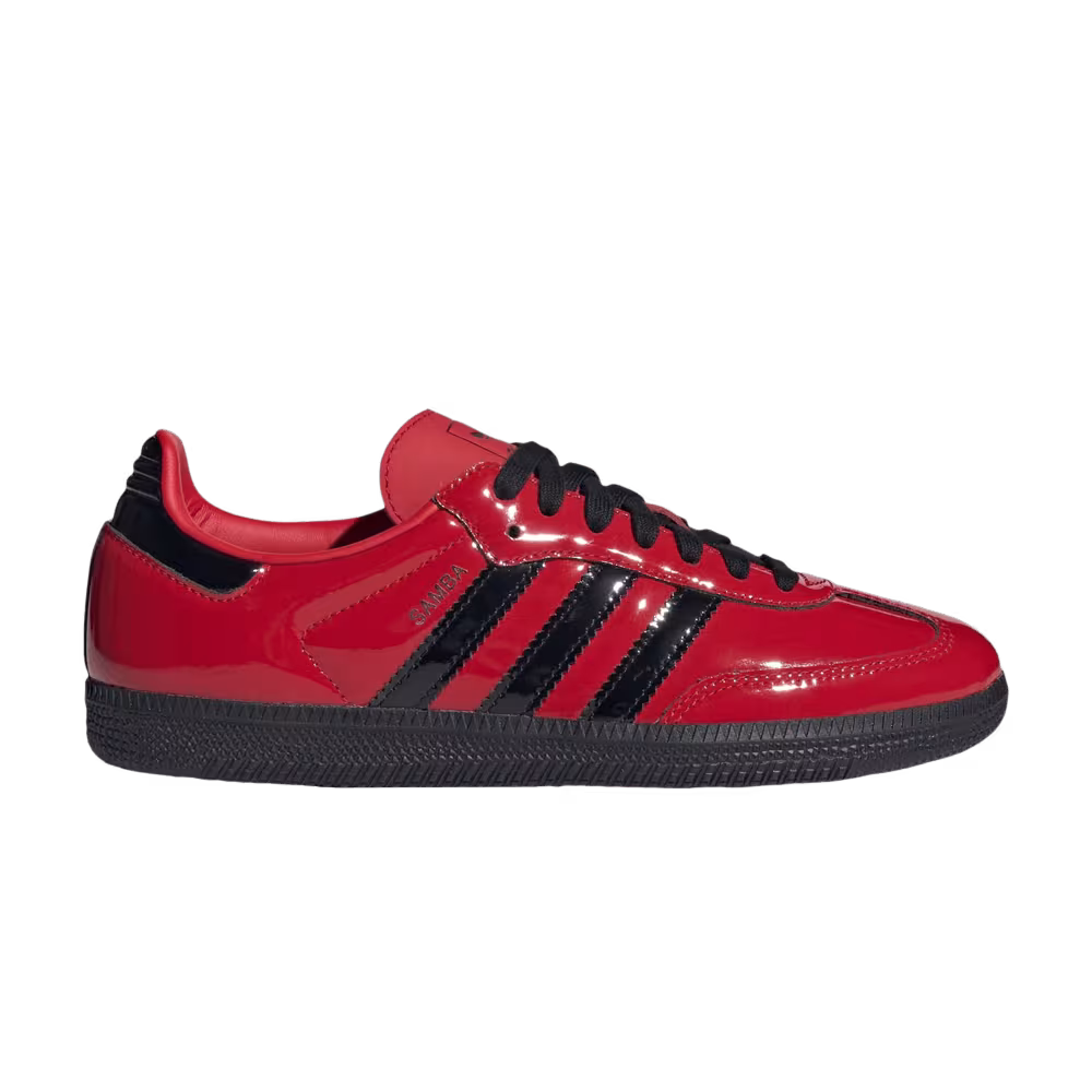 adidas Women's Samba OG Better Scarlet Core Black Gold Metallic
