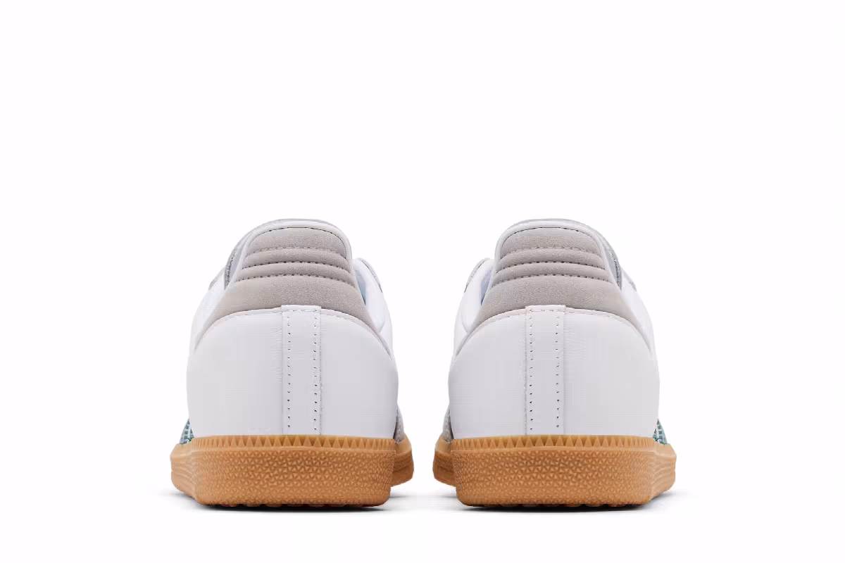 adidas Women's Samba OG White Collegiate Green Gum, view 7