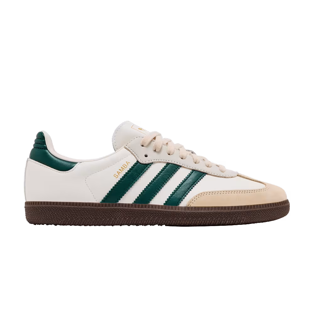 adidas Women's Samba OG Off White Collegiate Green