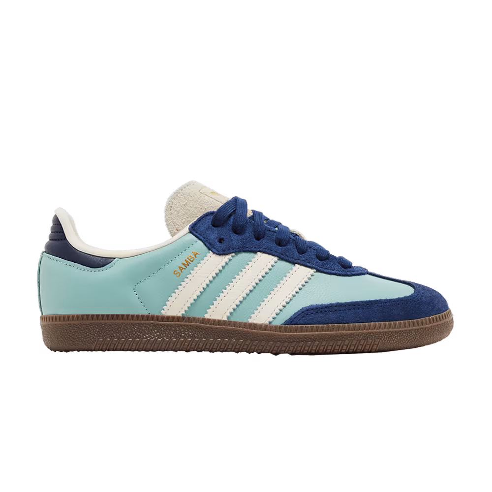 adidas Women's Samba OG Hazy Green Indigo