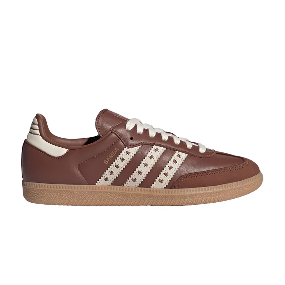 adidas Women's Samba OG Cloud White Preloved Brown Cream