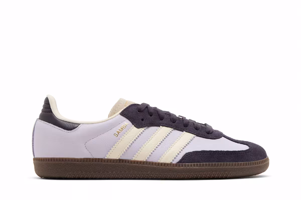 adidas Women's Samba OG Silver Dawn Aurora Black, view 2