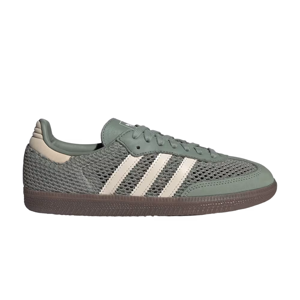 adidas Women's Samba OG Silver Green Wonder White Gold