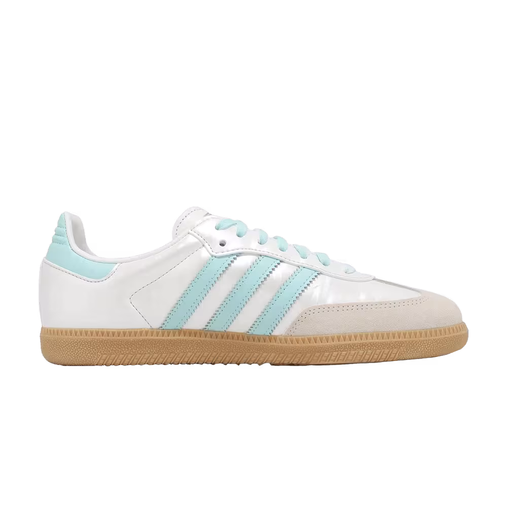 adidas Women's Samba OG Off White Semi Flash Aqua Wonder White