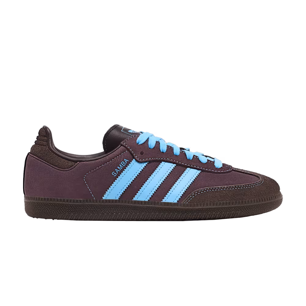 adidas Women's Samba OG Shadow Brown Sky Rush