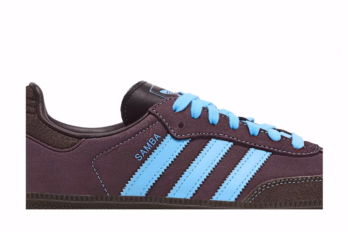 adidas Women's Samba OG Shadow Brown Sky Rush, view 3
