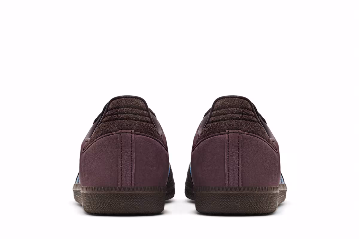 adidas Women's Samba OG Shadow Brown Sky Rush, view 7