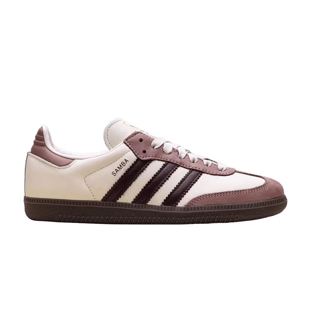 adidas Women's Samba OG Cream White Aurora Ruby