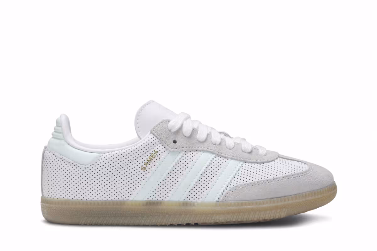 Adidas Women's Samba OG White Mint Grey, view 2