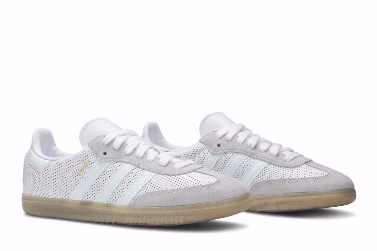 Adidas Women's Samba OG White Mint Grey, view 9