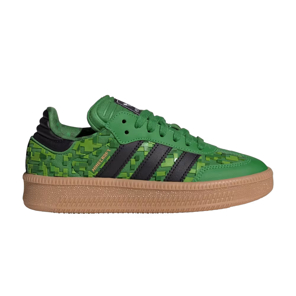 Minecraft x adidas Samba XLG J Green Core Black Cloud White