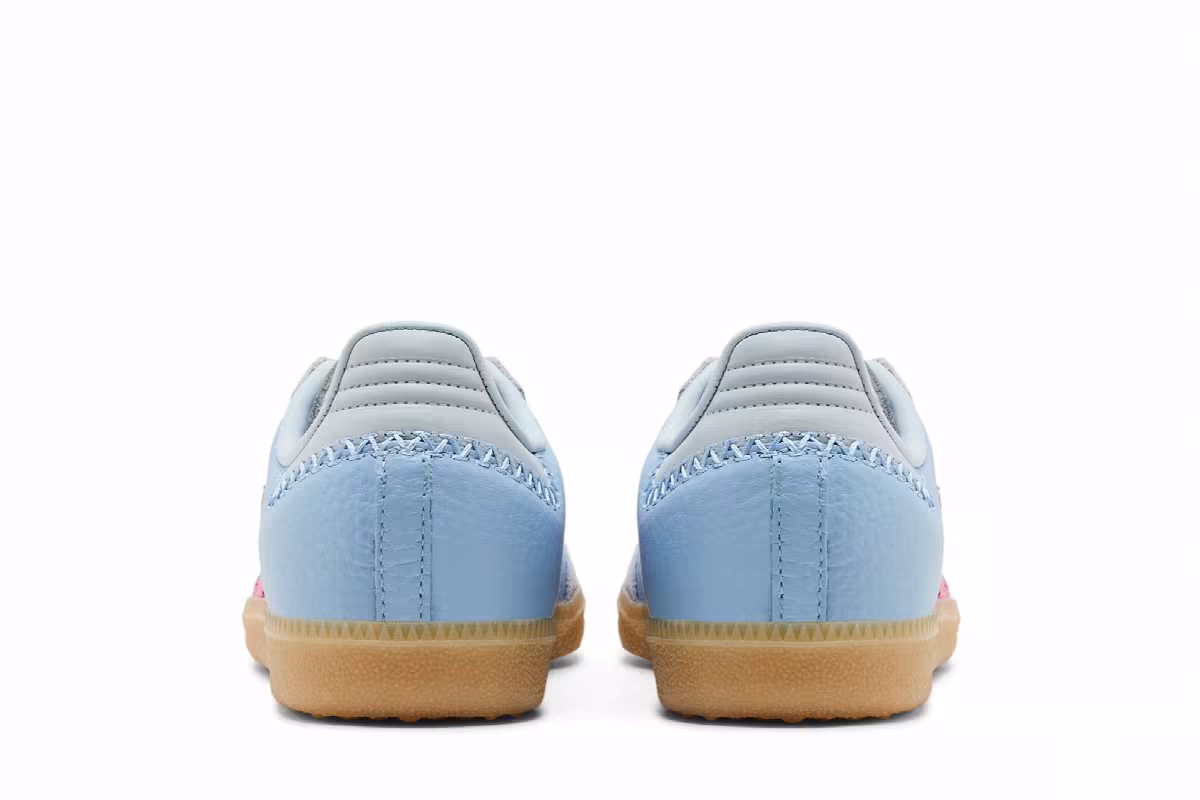 adidas Samba J Blue Pink, view 7