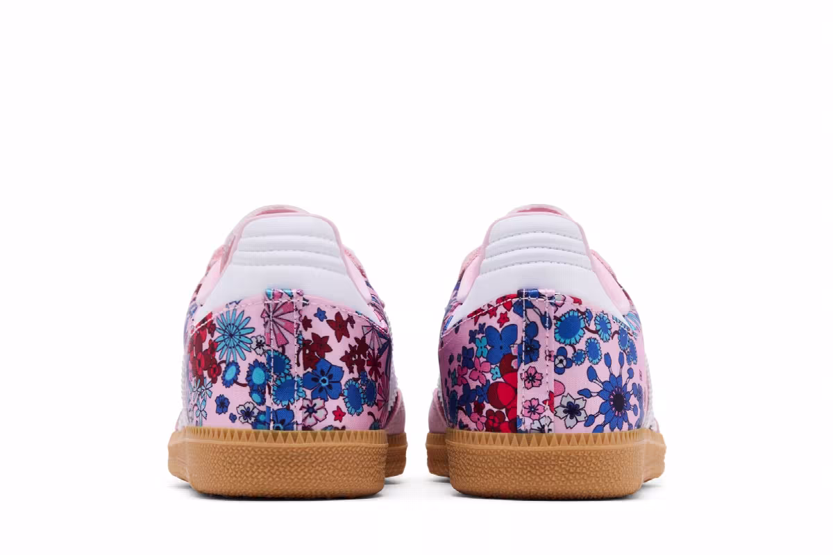 Liberty London x adidas Samba OG J Clear Pink Floral, view 7
