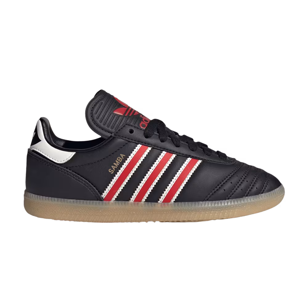 adidas Samba JP J Core Black Red Gum