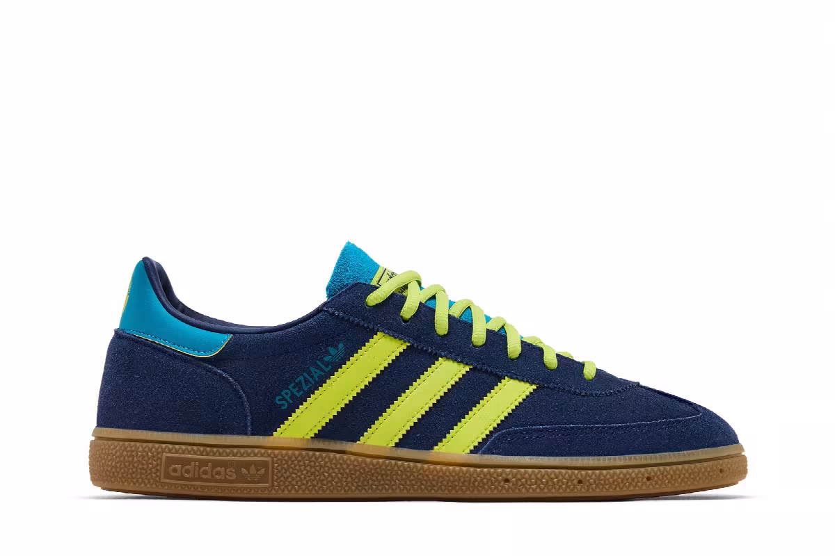 adidas Handball Spezial Columbia Blue Yellow, view 2