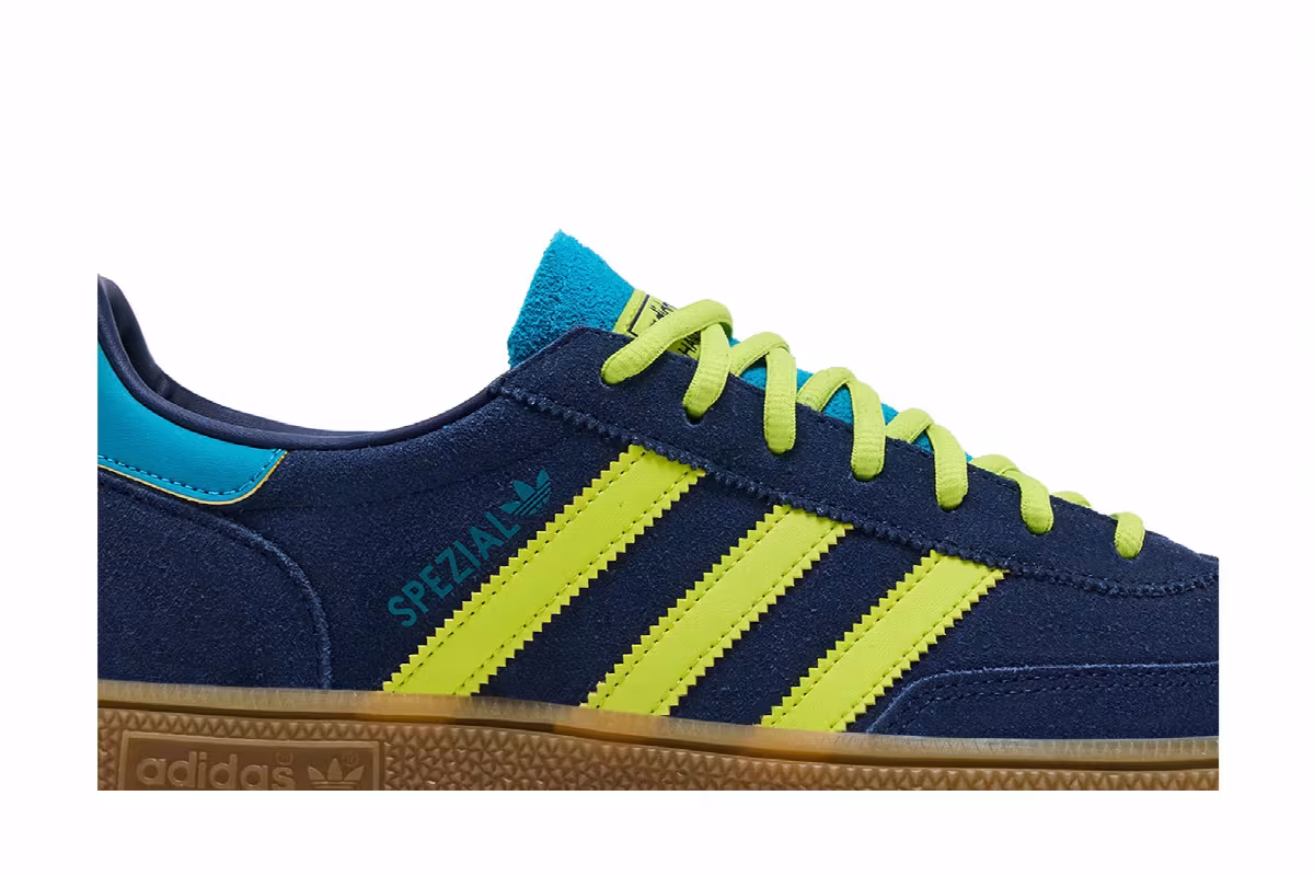 adidas Handball Spezial Columbia Blue Yellow, view 3