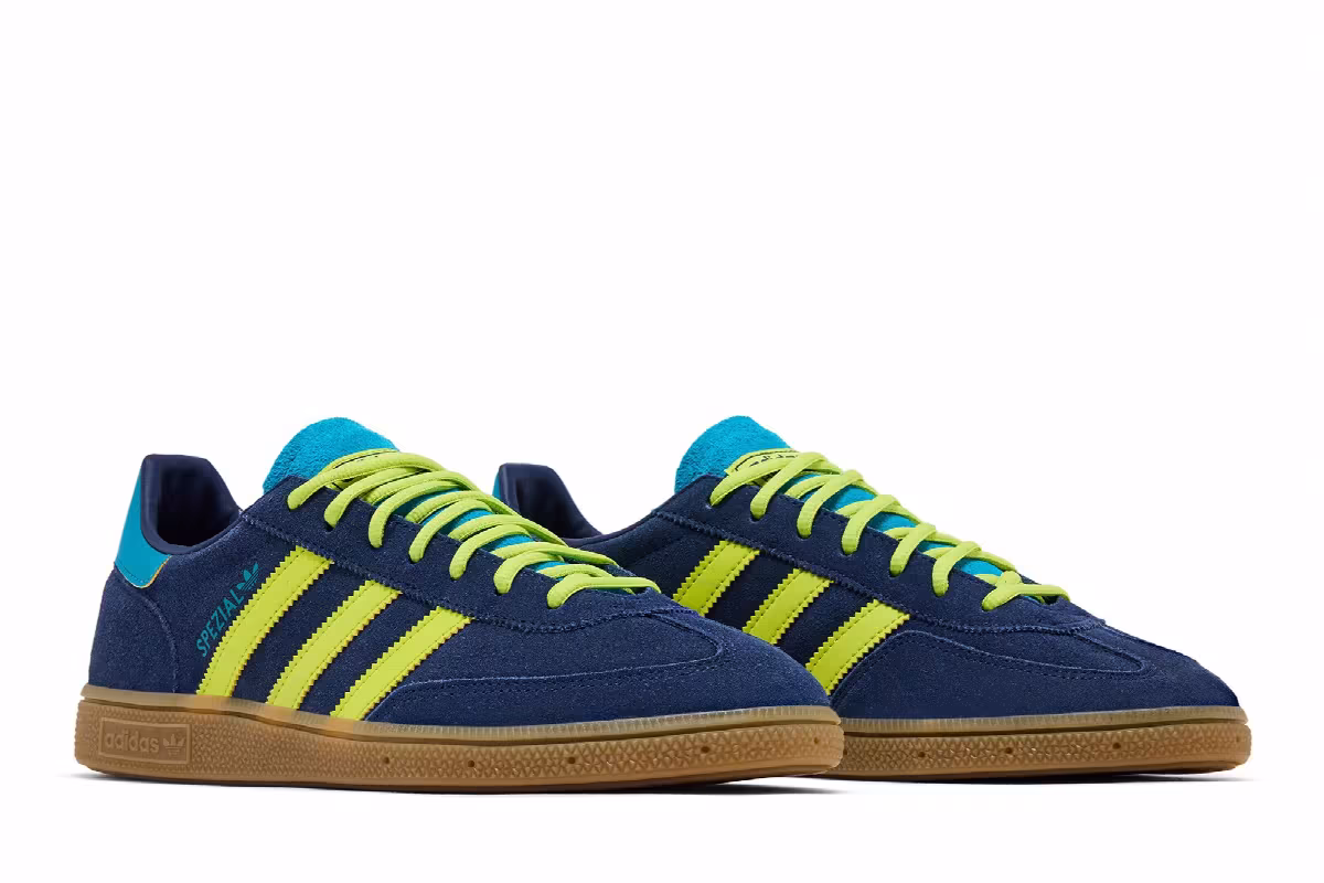 adidas Handball Spezial Columbia Blue Yellow, view 9