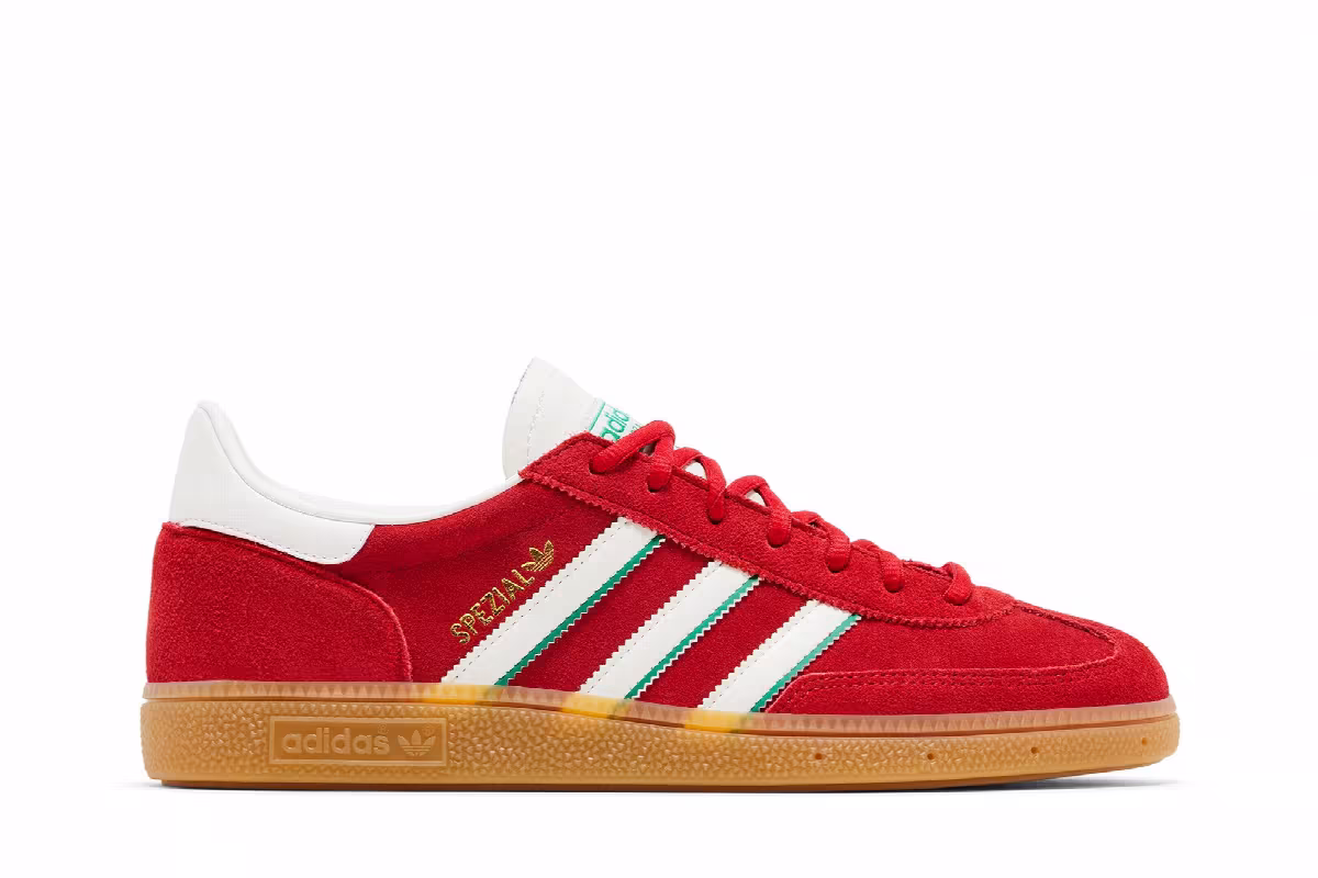 adidas Handball Spezial Scarlet Collegiate Green, view 2