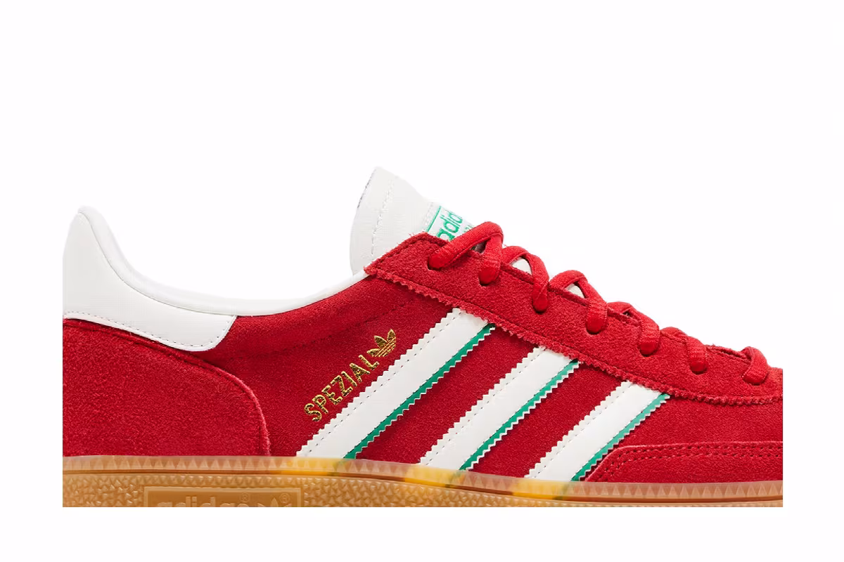 adidas Handball Spezial Scarlet Collegiate Green, view 3
