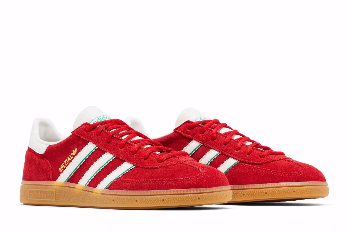 adidas Handball Spezial Scarlet Collegiate Green, view 9