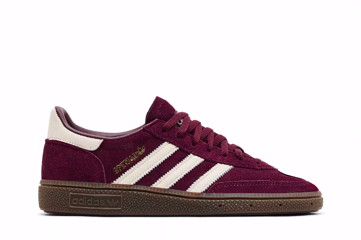 adidas Women's Handball Spezial Maroon Gum, view 2